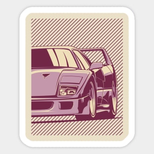 Ferrari F40 Sticker